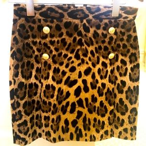 Dolce and Gabbana Kids Leopard Skirt